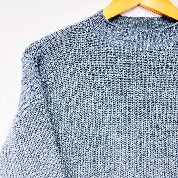 SHEIN Green Knit Sweater | Crewneck Cozy Casual Fall Layering | Size 4 * - Picture 2 of 8